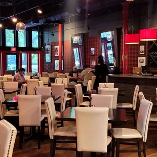 the interior of the restaurant