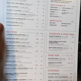 a hand holding a menu