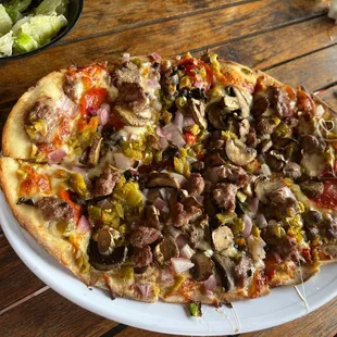 Combination pizza.