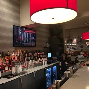 We love the bar area...