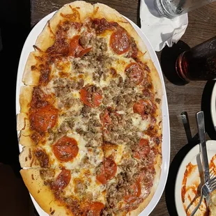 Medium Pepperoni &amp; Sausage Pizza