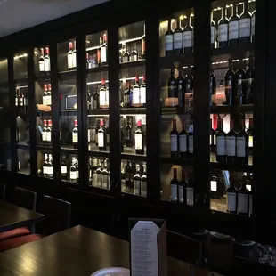 Very nice wine selection with 1/2 off bottles on Monday and Tuesday plus great happy hour specials.