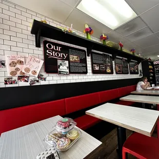the interior of a restaurant
