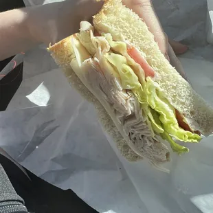 Peppered Turkey Sandwich