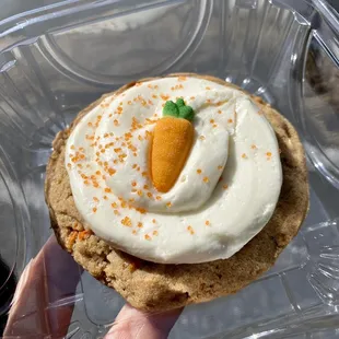 MARCH 2021: *Seasonal* Carrot Cake $2.20 - fresh carrots in the cookie, hint of gingerbread? Cream cheese frosting. SOFT &amp; YUMMY! Sugar