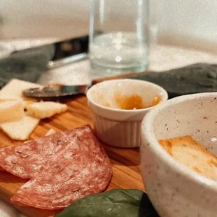 Delicious cheese board