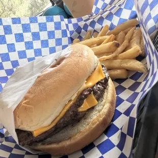 Plain Double Cheese Burger