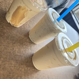 Peanut butter milkshake  Mint Oreo milkshake  Vanilla Milk Shakes