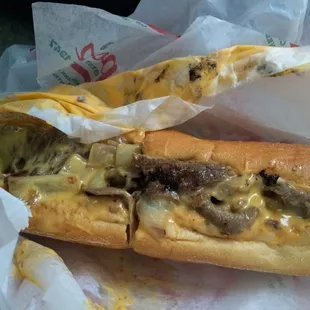 Cheesesteak with whiz