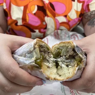 The Works Cheesesteak