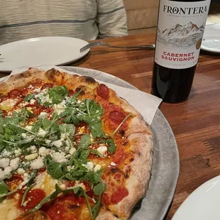 Pie and Vine: $20 for a pizza and bottle of wine