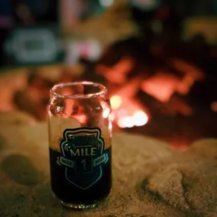 Their anniversary brew by the fire! Yum!