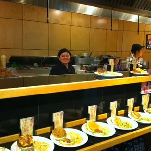 sushi and sashimi, interior