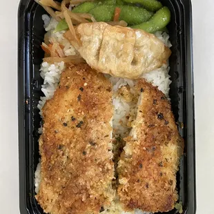 a meal in a plastic container