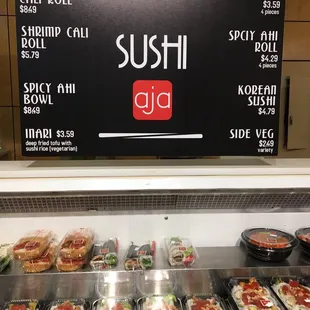 Some sushi options