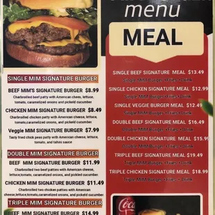MIM menu page 1