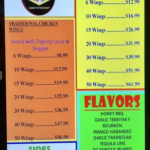 Tacos el Jefes also has chicken wings