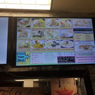 Right side El Jeffe&apos;s menu