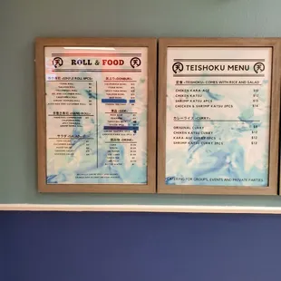 Japanese Restaurants menu