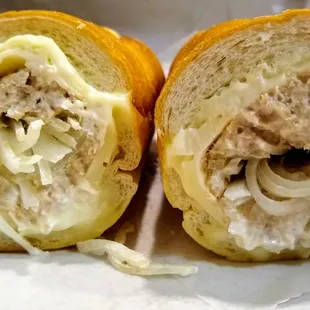 12&quot; tuna hoagie.
