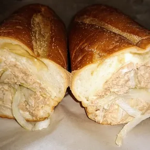 Large tuna hoagie.