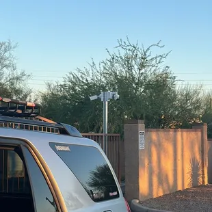 Camera facing my car