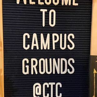 welcome to campus grounds
