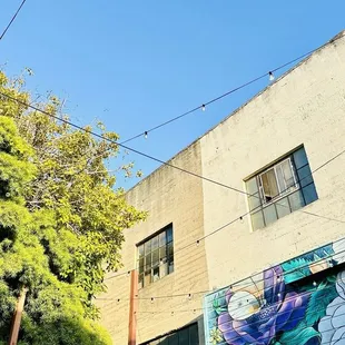 outside