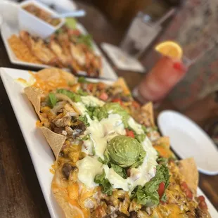 a plate of nachos