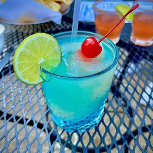 Blue swirl margarita