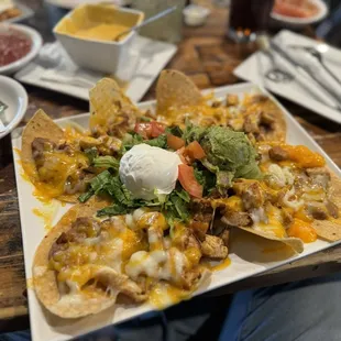 Fajita chicken nachos