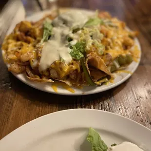 Shrimp nachos