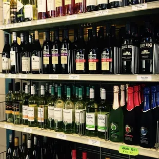 Awesome wine selection at Charleroi/Speers Campys!