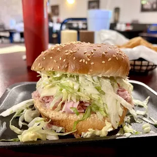 Cams Original Sugar Flaked Ham Sandwich - Stopped by for some lunch and it was a good lil spot. Not amazing but overall good and classic.