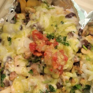 Chicken loaded fries (without sour cream)