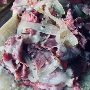Pastrami &amp; Swiss with Grilled onions