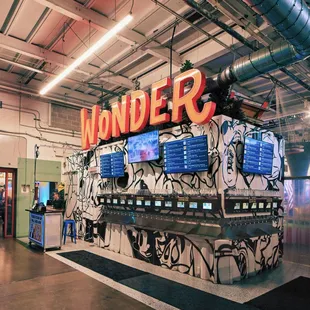 Can Can Wonder Tap Wall for pour your own beer and hard seltzer