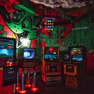 Black Light Neon Room at Can Can Wonderland