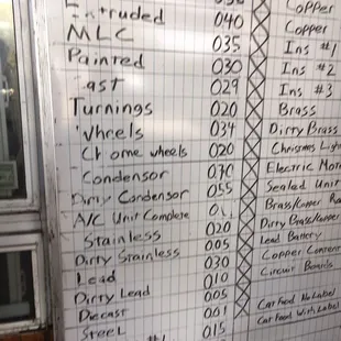 We like how they have the price board up so that it's visible to every customer.