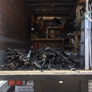 This was 520 pounds of stripped/clean aluminum. It's a pain but worth the extra cash CAN IT provides.