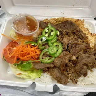 #5 Lemongrass pork &amp; rice platter