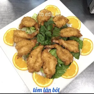 tôm län bôt/fried shrimp