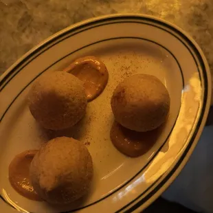 food, dough desserts, donuts