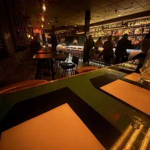 View of the bar and dinning room