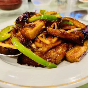 Eggplant in Hot Garlic Sauce