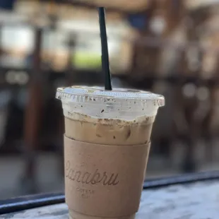 Caramel iced coffee