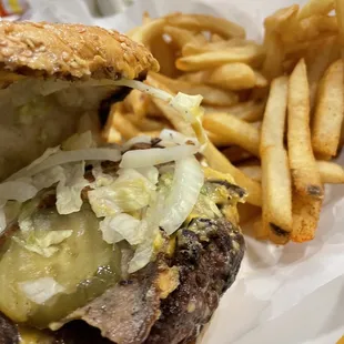 Big double with gyro meat