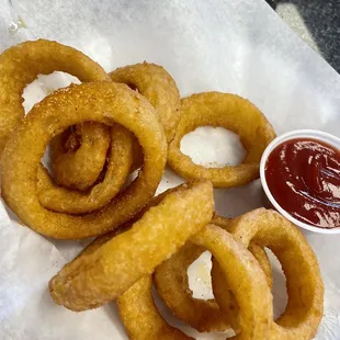 Onion rings..Frozen not hand battered