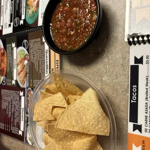 Yummy! Chips and salsa