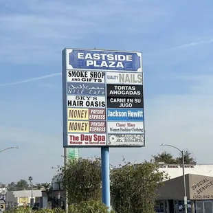 a sign for a fast food restaurant